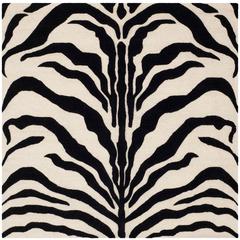 CAMBRIDGE, IVORY / BLACK, 6' X 6' Square, Area Rug, CAM709Q-6SQ