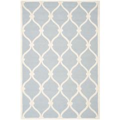 CAMBRIDGE, BLUE / IVORY, 6' X 9', Area Rug, CAM710B-6