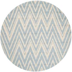 CAMBRIDGE, BLUE / IVORY, 6' X 6' Round, Area Rug, CAM711B-6R