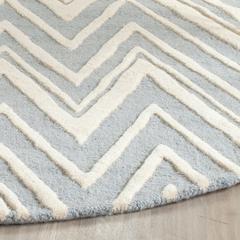 CAMBRIDGE, BLUE / IVORY, 8' X 8' Round, Area Rug, CAM711B-8R