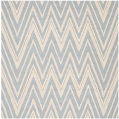 CAMBRIDGE, BLUE / IVORY, 6' X 6' Square, Area Rug, CAM711B-6SQ