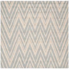 CAMBRIDGE, GREY / IVORY, 4' X 4' Square, Area Rug, CAM711G-4SQ