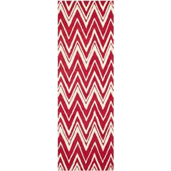 CAMBRIDGE, RED / IVORY, 2'-6" X 8', Area Rug