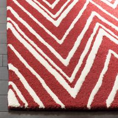 CAMBRIDGE, RED / IVORY, 5' X 8', Area Rug