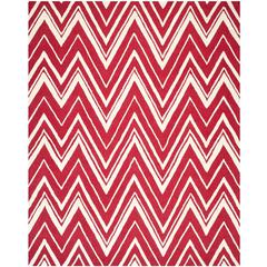CAMBRIDGE, RED / IVORY, 8' X 10', Area Rug