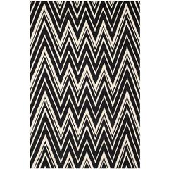 CAMBRIDGE, BLACK / IVORY, 6' X 9', Area Rug, CAM711K-6
