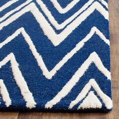 CAMBRIDGE, NAVY / IVORY, 2'-6" X 10', Area Rug, CAM711M-210