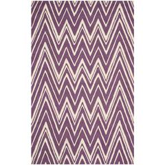 CAMBRIDGE, PURPLE / IVORY, 5' X 8', Area Rug, CAM711P-5