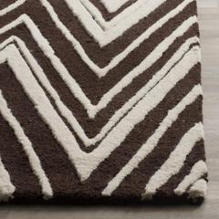 CAMBRIDGE, BROWN / IVORY, 5' X 8', Area Rug, CAM711R-5
