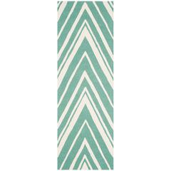 CAMBRIDGE, TEAL / IVORY, 2'-6" X 8', Area Rug, CAM711T-28