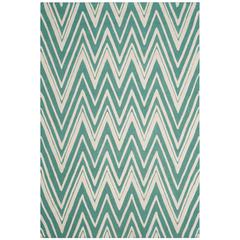 CAMBRIDGE, TEAL / IVORY, 5' X 8', Area Rug, CAM711T-5