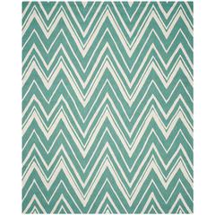 CAMBRIDGE, TEAL / IVORY, 8' X 10', Area Rug, CAM711T-8