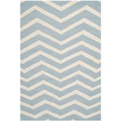 CAMBRIDGE, BLUE / IVORY, 3' X 5', Area Rug, CAM714B-3