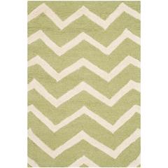 CAMBRIDGE, GREEN / IVORY, 2' X 3', Area Rug, CAM714C-2
