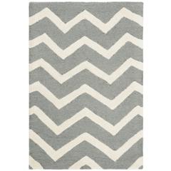 CAMBRIDGE, DARK GREY / IVORY, 2'-6" X 4', Area Rug, CAM714D-24