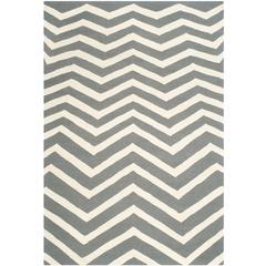 CAMBRIDGE, DARK GREY / IVORY, 6' X 9', Area Rug, CAM714D-6