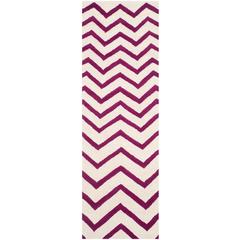 CAMBRIDGE, IVORY / FUCHSIA, 2'-6" X 8', Area Rug, CAM714F-28