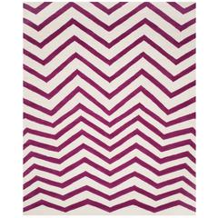 CAMBRIDGE, IVORY / FUCHSIA, 8' X 10', Area Rug, CAM714F-8