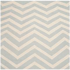 CAMBRIDGE, GREY / IVORY, 6' X 6' Square, Area Rug, CAM714G-6SQ