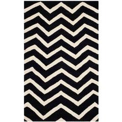 CAMBRIDGE, BLACK / IVORY, 2' X 3', Area Rug, CAM714K-2