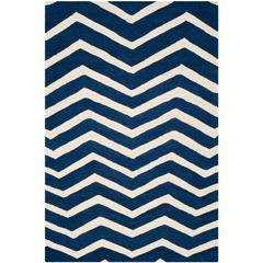 CAMBRIDGE, NAVY / IVORY, 4' X 6', Area Rug, CAM714M-4