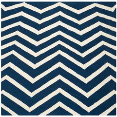 CAMBRIDGE, NAVY / IVORY, 6' X 6' Square, Area Rug, CAM714M-6SQ