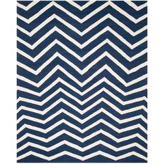 CAMBRIDGE, NAVY / IVORY, 8' X 10', Area Rug, CAM714M-8