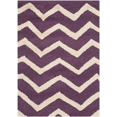 CAMBRIDGE, PURPLE / IVORY, 2' X 3', Area Rug, CAM714P-2