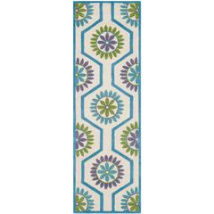 CAMBRIDGE, IVORY / BLUE, 2'-6" X 8', Area Rug, CAM716A-28