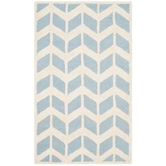 CAMBRIDGE, BLUE / IVORY, 3' X 5', Area Rug, CAM718B-3