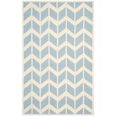 CAMBRIDGE, BLUE / IVORY, 5' X 8', Area Rug, CAM718B-5