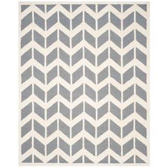 CAMBRIDGE, DARK GREY / IVORY, 8' X 10', Area Rug, CAM718D-8
