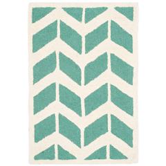 CAMBRIDGE, TEAL / IVORY, 2' X 3', Area Rug, CAM718T-2