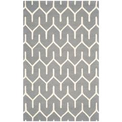 CAMBRIDGE, DARK GREY / IVORY, 5' X 8', Area Rug, CAM720D-5