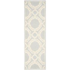 CAMBRIDGE, GREY / IVORY, 2'-6" X 8', Area Rug, CAM721G-28