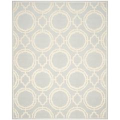 CAMBRIDGE, GREY / IVORY, 8' X 10', Area Rug, CAM721G-8