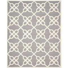 CAMBRIDGE, DARK GREY / IVORY, 8' X 10', Area Rug, CAM722D-8