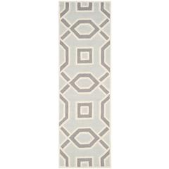 CAMBRIDGE, GREY / IVORY, 2'-6" X 8', Area Rug, CAM723G-28