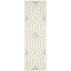 CAMBRIDGE, GREY / IVORY, 2'-6" X 8', Area Rug, CAM724G-28