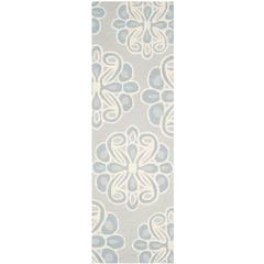 CAMBRIDGE, GREY / BLUE, 2'-6" X 8', Area Rug