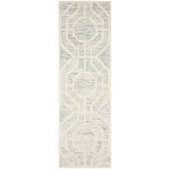CAMBRIDGE, LIGHT BLUE / IVORY, 2'-6" X 8', Area Rug, CAM726B-28