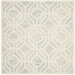 CAMBRIDGE, LIGHT BLUE / IVORY, 6' X 6' Square, Area Rug, CAM726B-6SQ