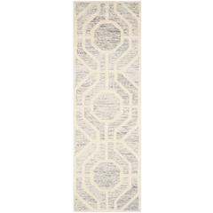 CAMBRIDGE, LIGHT GREY / IVORY, 2'-6" X 8', Area Rug, CAM726G-28