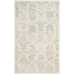 CAMBRIDGE, LIGHT GREY / IVORY, 5' X 8', Area Rug, CAM728G-5