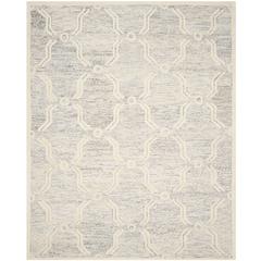 CAMBRIDGE, LIGHT GREY / IVORY, 8' X 10', Area Rug, CAM728G-8