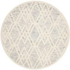 CAMBRIDGE, GREY / IVORY, 6' X 6' Round, Area Rug, CAM729G-6R