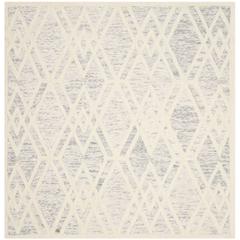 CAMBRIDGE, GREY / IVORY, 6' X 6' Square, Area Rug, CAM729G-6SQ