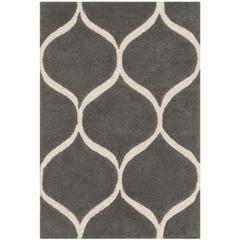 CAMBRIDGE, DARK GREY / IVORY, 2' X 3', Area Rug, CAM730D-2