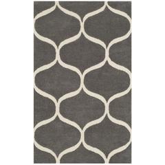 CAMBRIDGE, DARK GREY / IVORY, 3' X 5', Area Rug, CAM730D-3