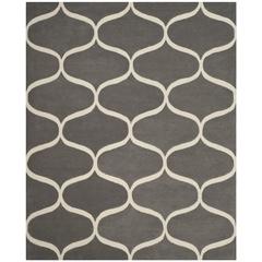 CAMBRIDGE, DARK GREY / IVORY, 8' X 10', Area Rug, CAM730D-8